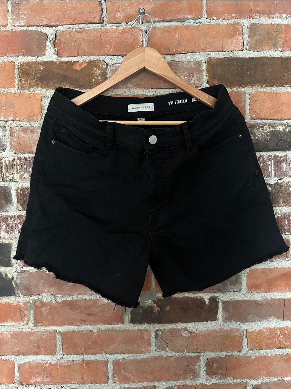 Warp + Weft Black Jean Short - Size 10/30